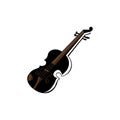 violin icon logo illustration design vector sign symbol Royalty Free Stock Photo