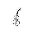 violin icon logo illustration design vector sign symbol Royalty Free Stock Photo