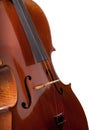 Violin isolated with clipping path Royalty Free Stock Photo