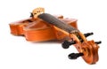 Violin isolated on white Royalty Free Stock Photo