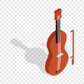 Violin isometric icon Royalty Free Stock Photo