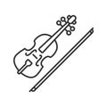 Violin linear icon