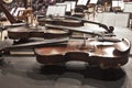 Violin lying on the stage