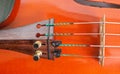 A violin,, macro