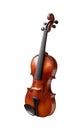 The Violin , Music instrument in white background Royalty Free Stock Photo