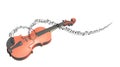 Illustration of Violin and music notes