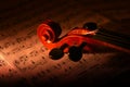 Violin and music sheet Royalty Free Stock Photo