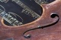 Violin and music sheet Royalty Free Stock Photo