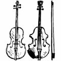 Violin, Musical string instrument Royalty Free Stock Photo