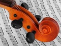 Violin on notes