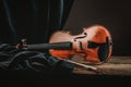 Violin on an old table still life Royalty Free Stock Photo
