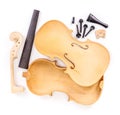 Violin parts Royalty Free Stock Photo