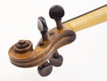 Violin peg box Royalty Free Stock Photo