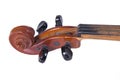 Violin, pegbox, scroll