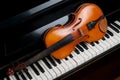 Violin and piano Royalty Free Stock Photo