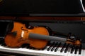 Violin on piano