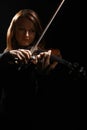 Violin player classical music Royalty Free Stock Photo