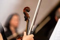 Violin Playing Hands Close Up Royalty Free Stock Photo