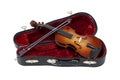 Violin Ready to Play Royalty Free Stock Photo