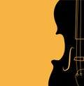 Violin silhouette