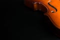 Violin Silouhette on dark background Royalty Free Stock Photo
