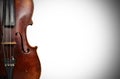 Violin and space for text Royalty Free Stock Photo