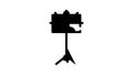 Violin String Musical Instrument line icon animation