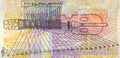 Violin and treble clef with a line of musical notes on reverse of 50 Swedish Krona banknote