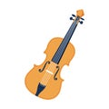 Violin vector flat icon.