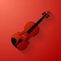 Violin vector illustration Royalty Free Stock Photo