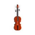 Violin vector music instrument illustration musical icon. Classical isolated sound melody bow string background. Orchestra viola