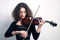 Violin violinist musician playing Royalty Free Stock Photo