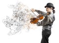 The violinist Royalty Free Stock Photo