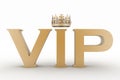 VIP abbreviation with a crown