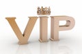 VIP abbreviation with a crown