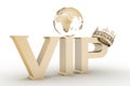 VIP abbreviation with a crown