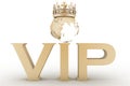 VIP abbreviation with a crown