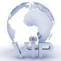 VIP abbreviation with a crown