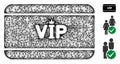 VIP Access Card Polygonal Web Vector Mesh Illustration