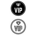 Vip award line vector icon set. Very important person medal illustration sign collection. Member club privilege symbol.