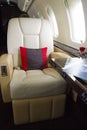 VIP Business Jet Airplane Interior Royalty Free Stock Photo