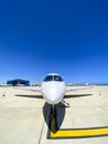 VIP business jet, private airplane, aviation service Royalty Free Stock Photo