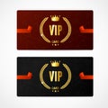 VIP Card Set. Vector Royalty Free Stock Photo