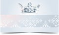 VIP card. Silver background. Premium quality. Crown Royalty Free Stock Photo