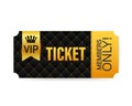 Vip club cards, Members Only Gold ribbon, label. Gold and luxury, membership icon, exclusive and priority. Vector