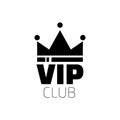 VIP club logo in flat style. VIP Club members only banner.