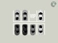Vip concept, super car parking Royalty Free Stock Photo