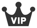 Flat Raster VIP Crown Icon