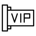 Vip customer icon outline vector. Service program Royalty Free Stock Photo