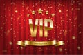 VIP event invitation realistic illustration Royalty Free Stock Photo